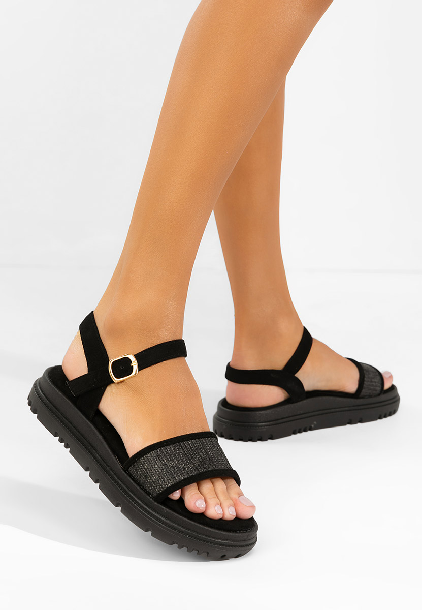 Sandali platform Donetia nero