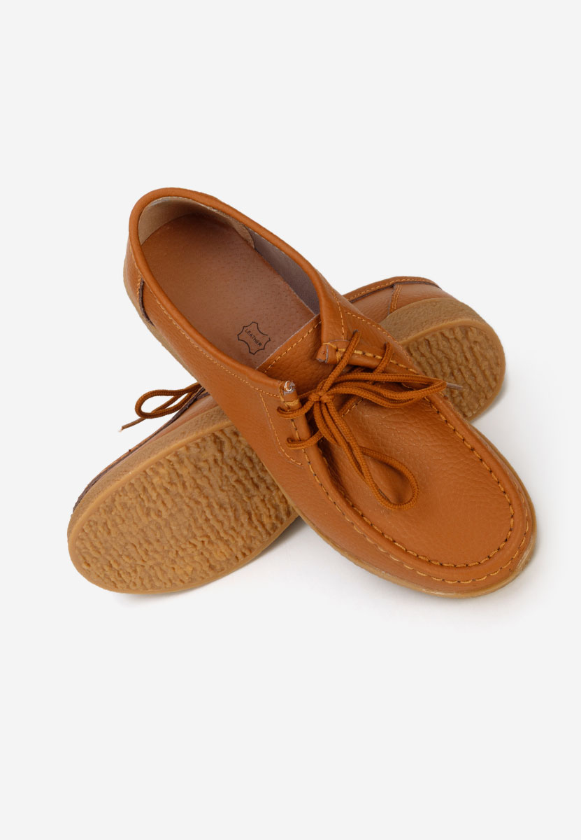 Mocassini da donna Afinia camel