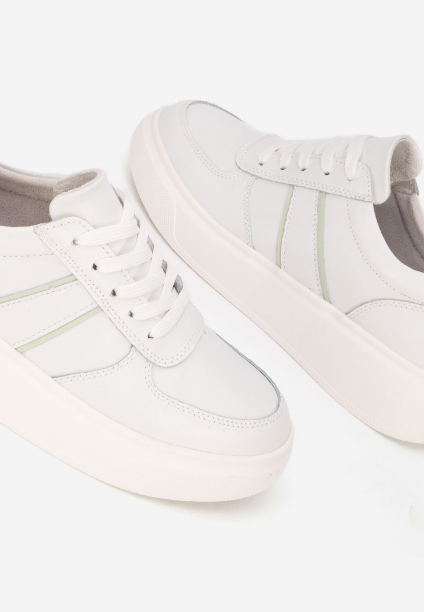 Sneakers con plateau Herera bianchi