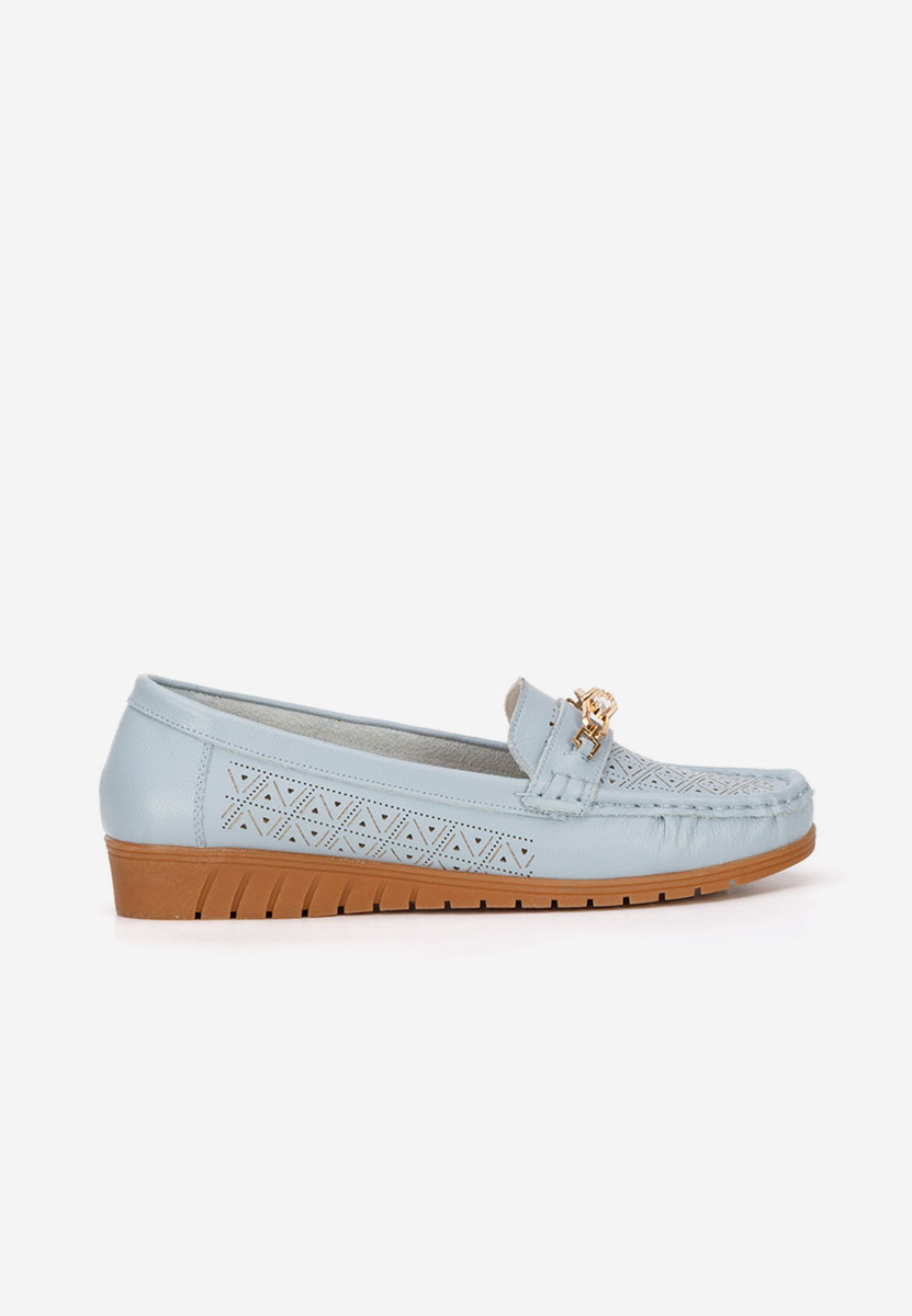 Mocassini donna pelle Giona blu