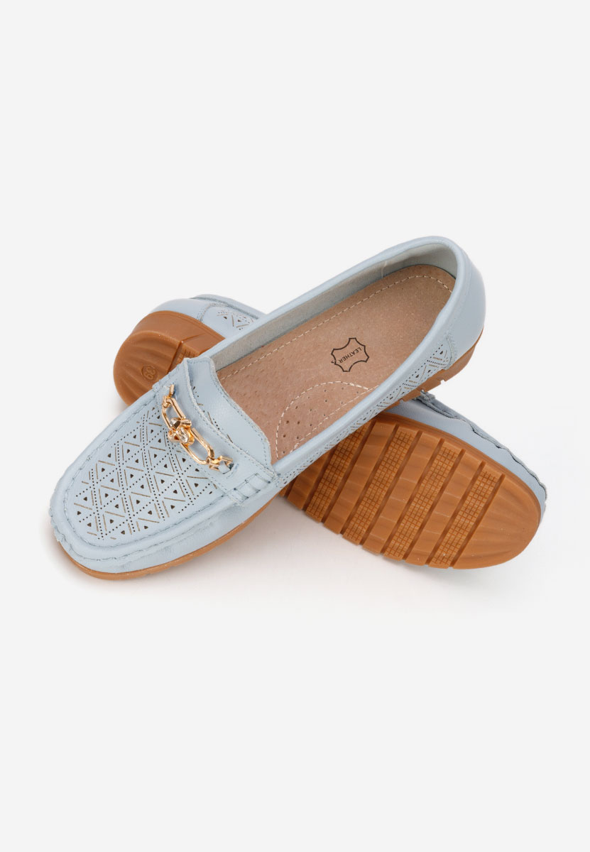 Mocassini donna pelle Giona blu