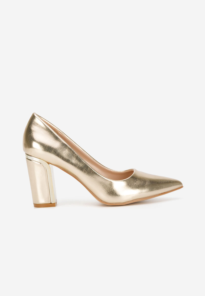 Décolleté tacco largo Geoana oro