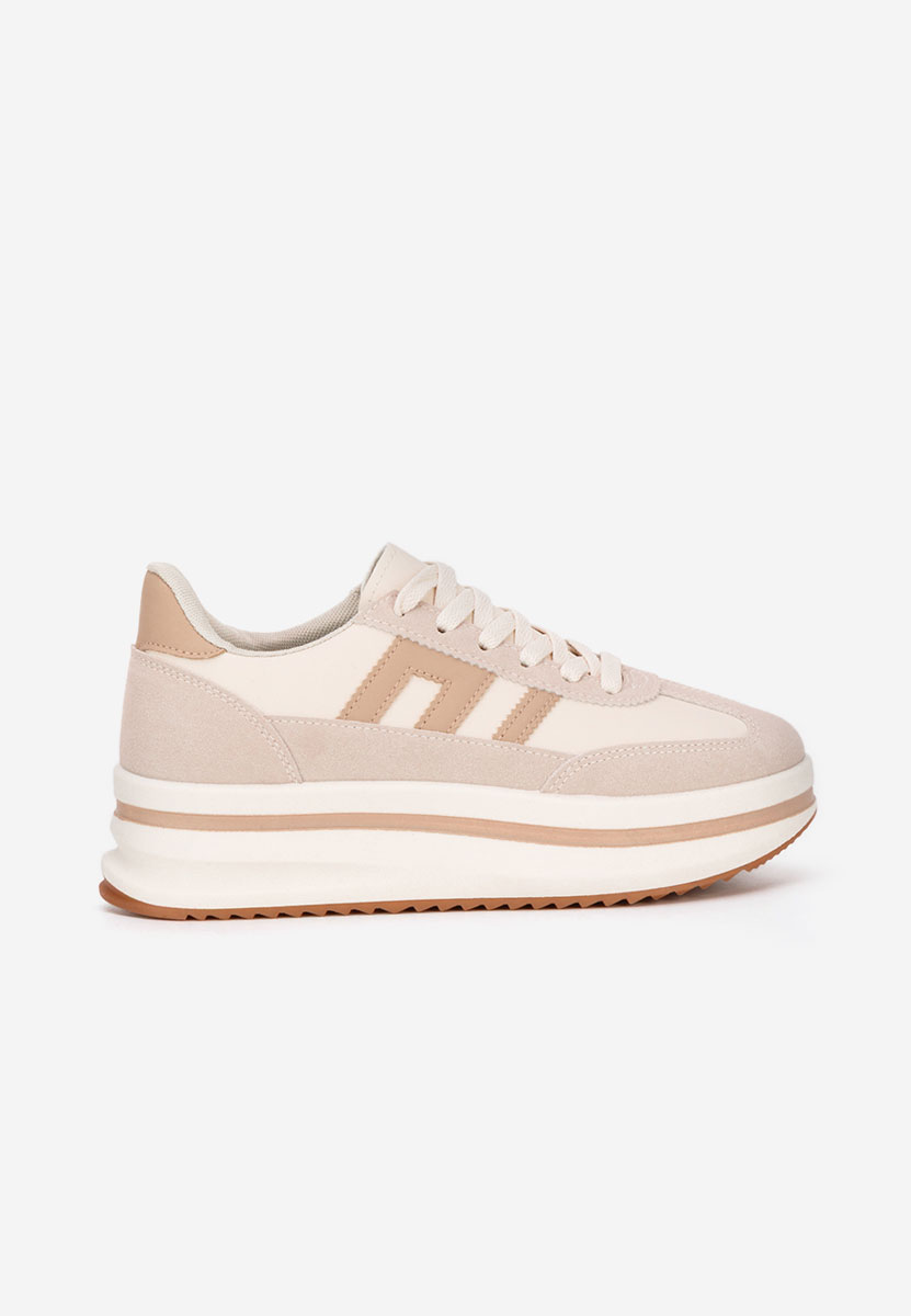 Sneakers con plateau Jesie beige