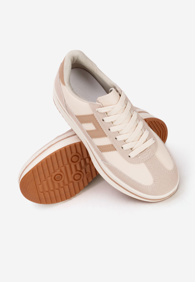 Sneakers con plateau Jesie beige
