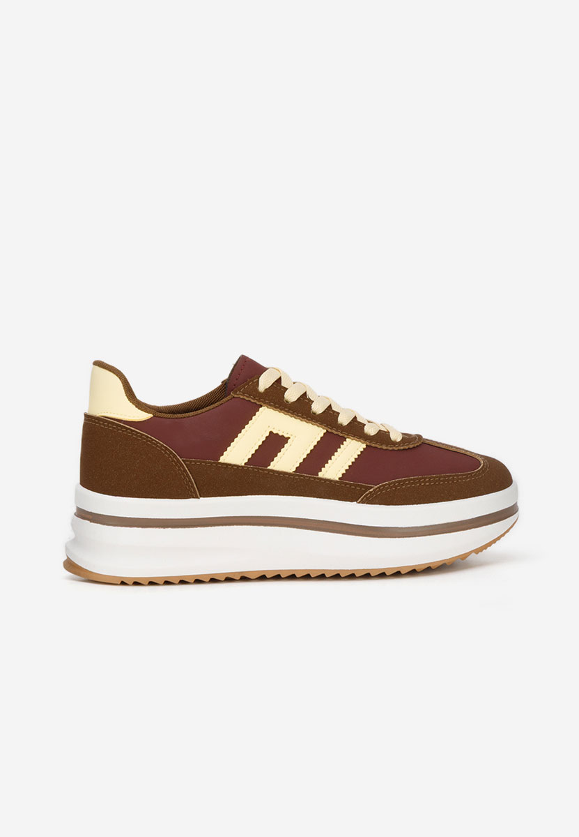 Sneakers con plateau Jesie marrone
