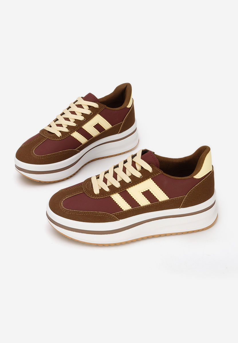 Sneakers con plateau Jesie marrone