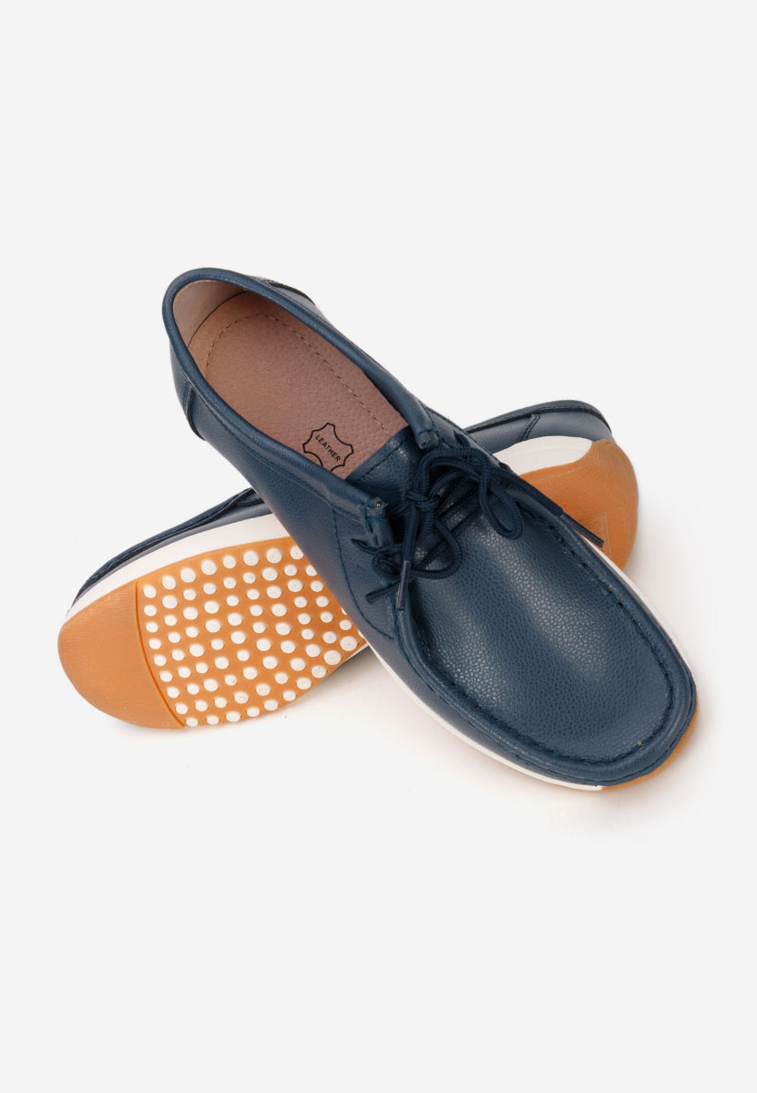 Mocassini pelle Solenia blu marine
