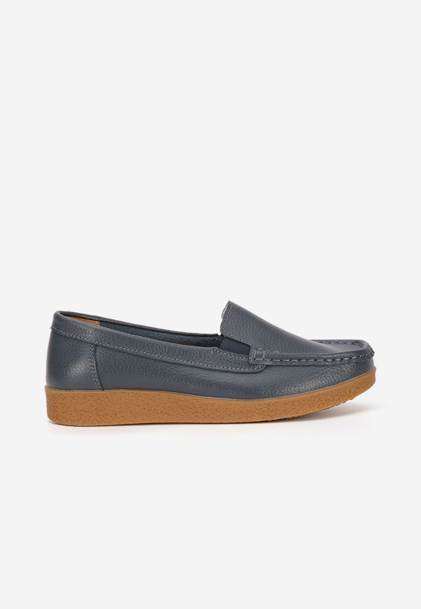 Mocassini pelle Nerida grigio