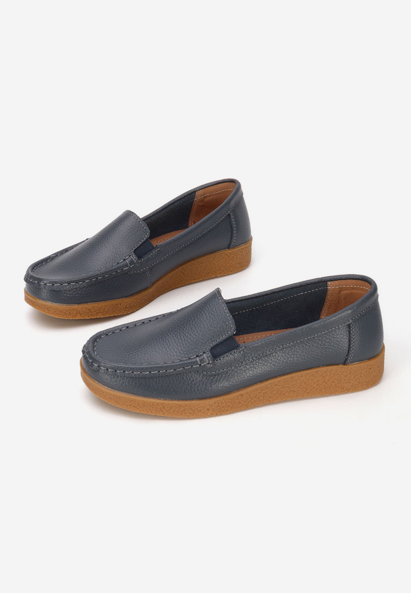 Mocassini pelle Nerida grigio