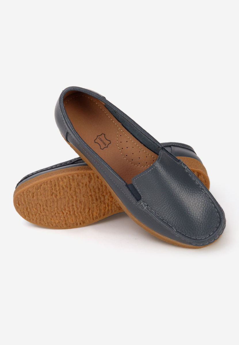 Mocassini pelle Nerida grigio