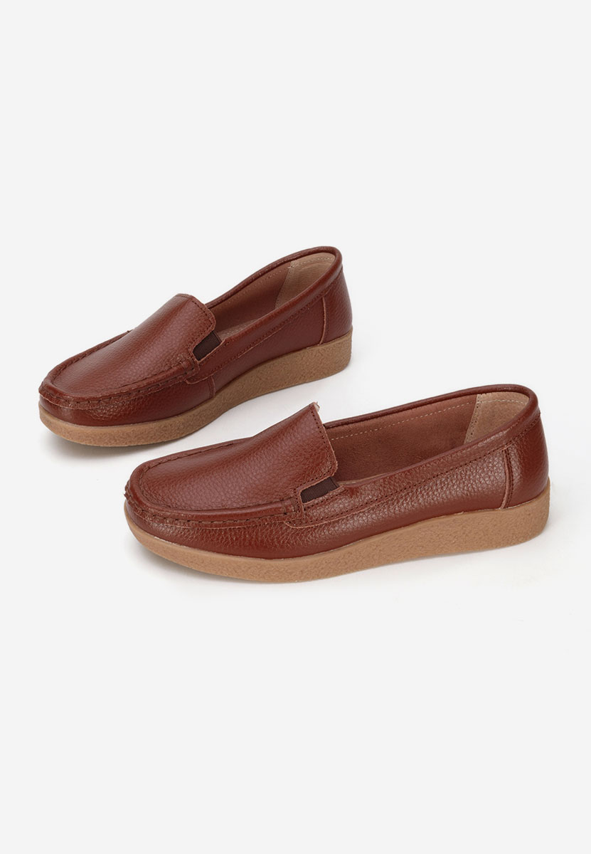 Mocassini pelle Nerida marrone