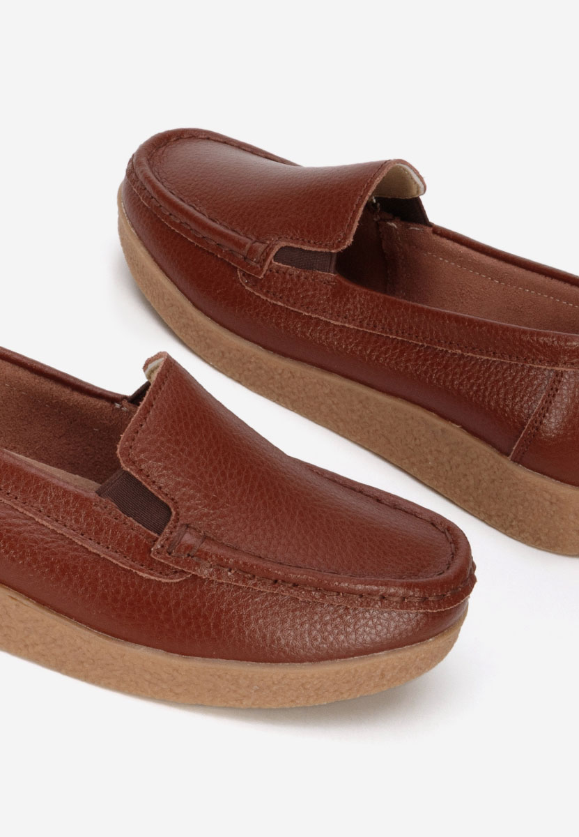 Mocassini pelle Nerida marrone