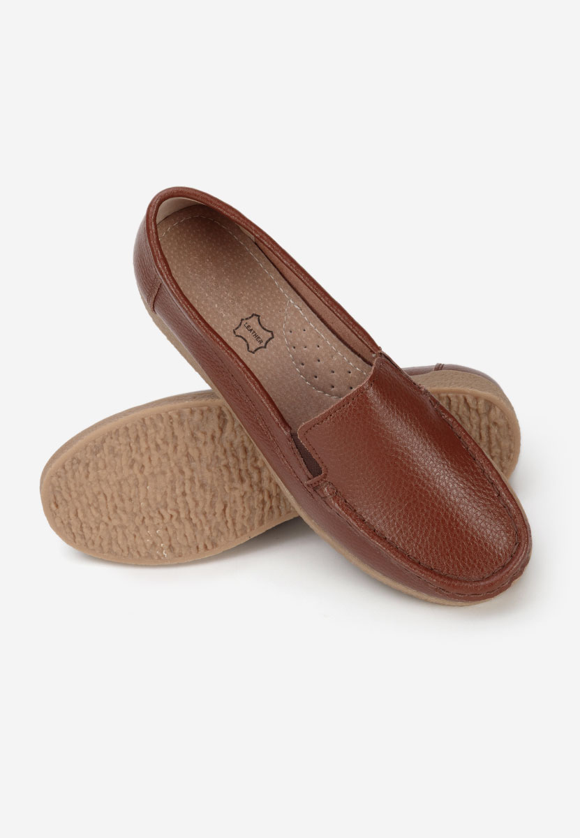 Mocassini pelle Nerida marrone