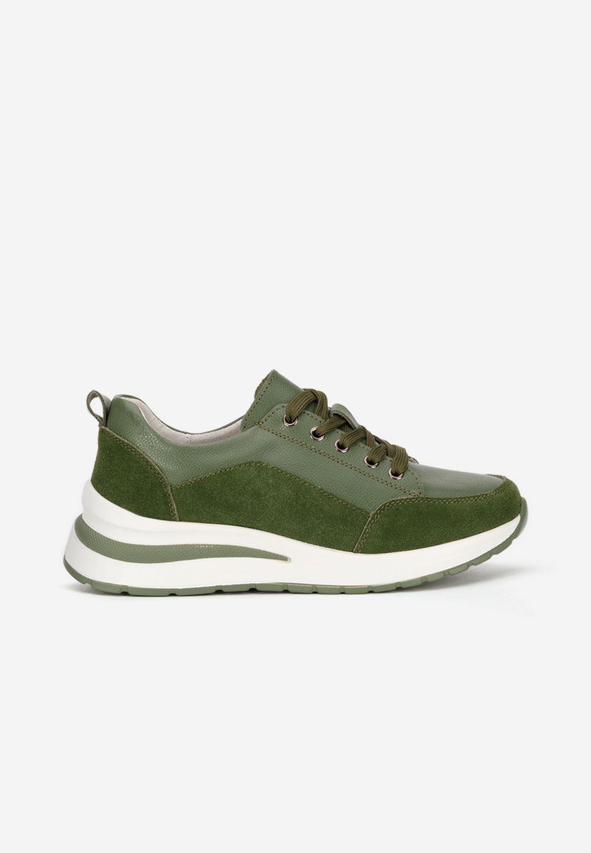 Sneakers con zeppa Janelia verdi