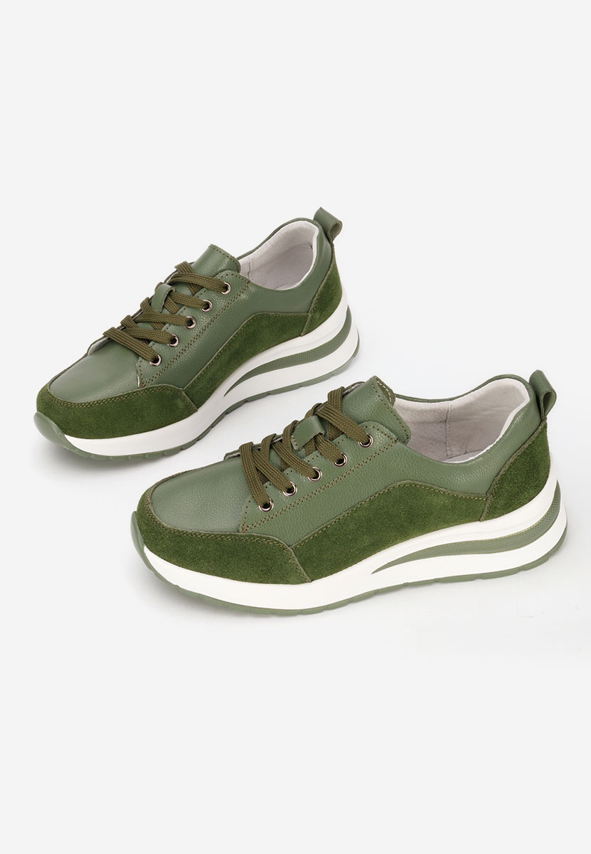 Sneakers con zeppa Janelia verdi