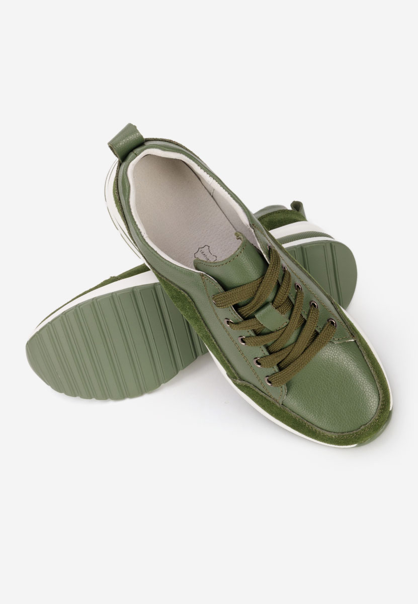 Sneakers con zeppa Janelia verdi