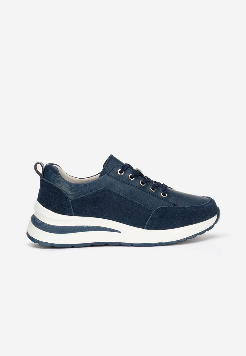 Sneakers con zeppa Janelia blu marine