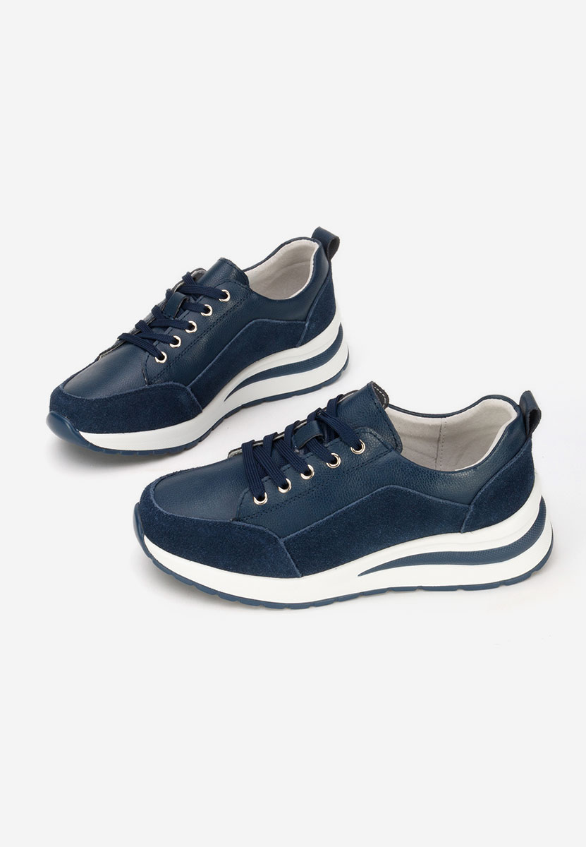 Sneakers con zeppa Janelia blu marine
