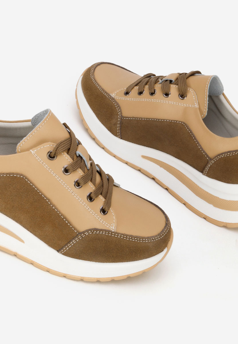 Sneakers con zeppa Janelia cachi