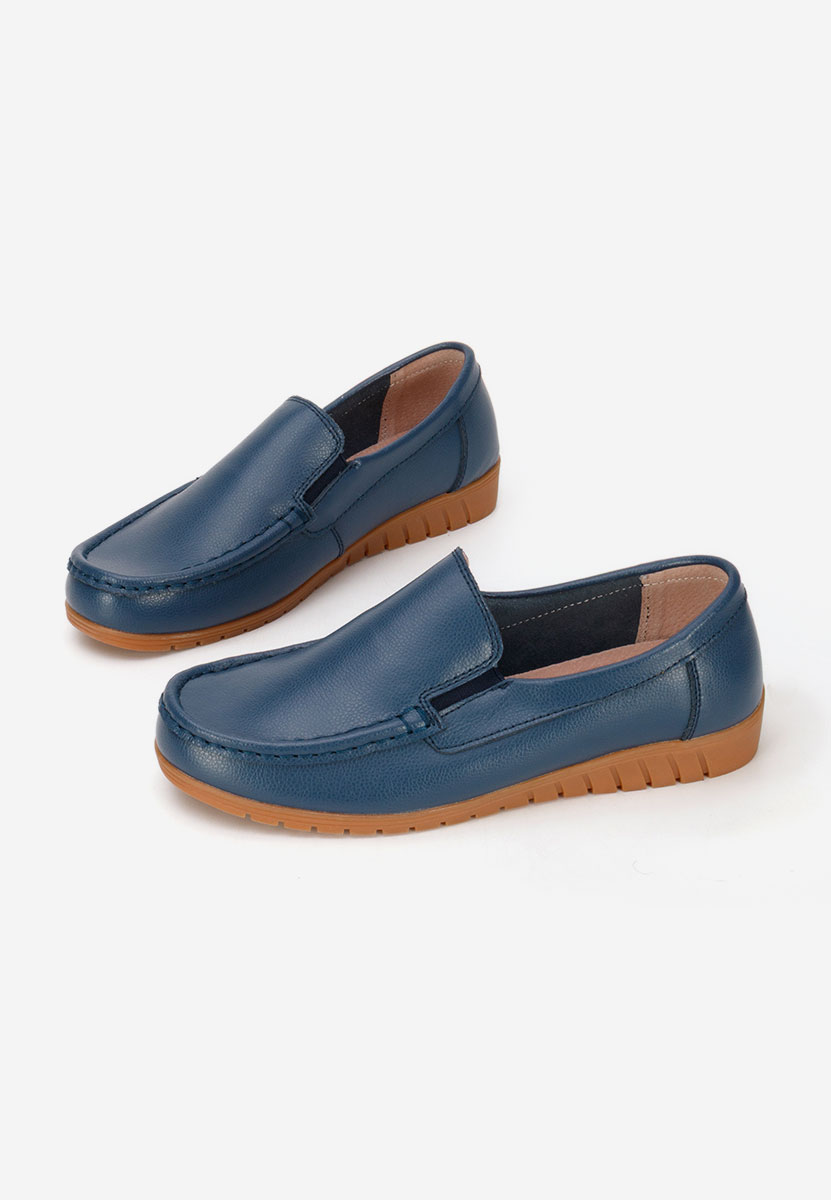 Mocassini donna pelle Panoma blu marine