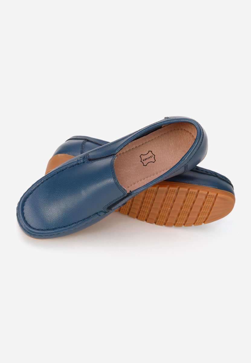 Mocassini donna pelle Panoma blu marine