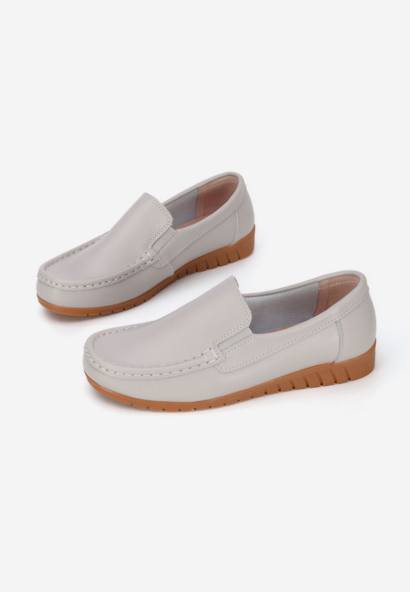 Mocassini donna pelle Panoma grigio