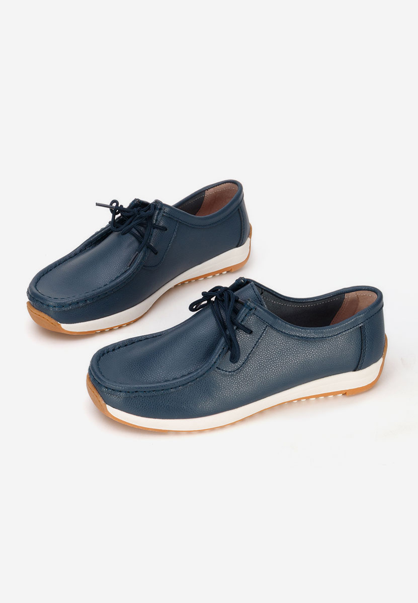 Mocassini pelle Solenia blu marine