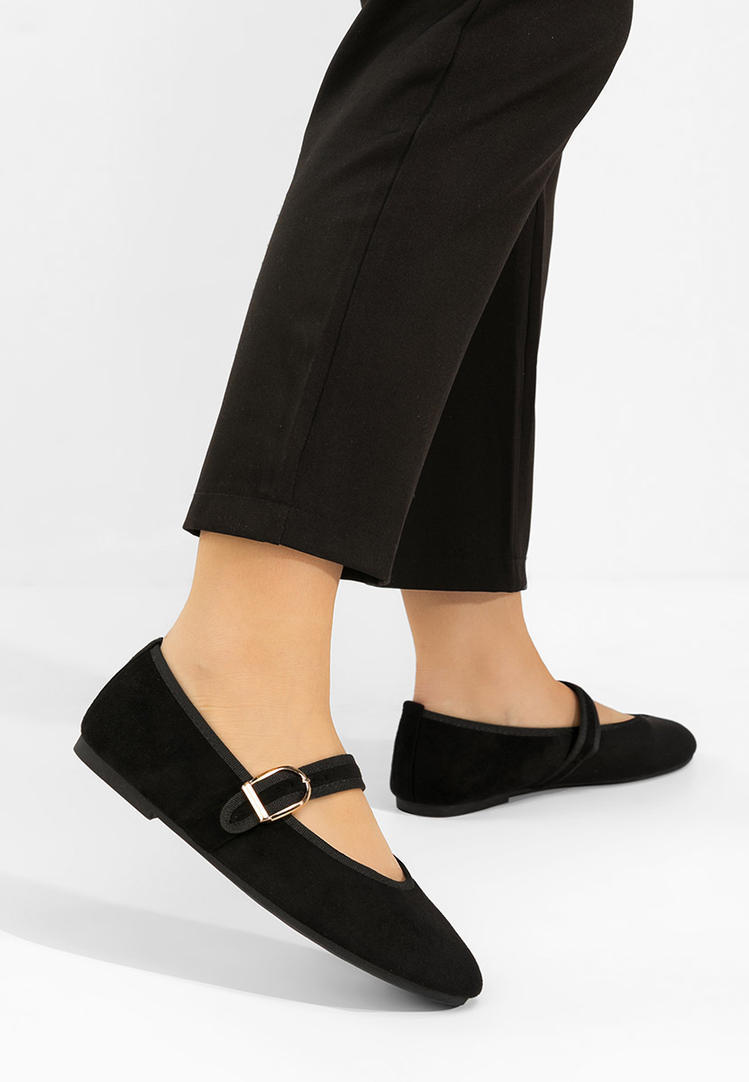 Ballerine con cinturino Alecsona nero