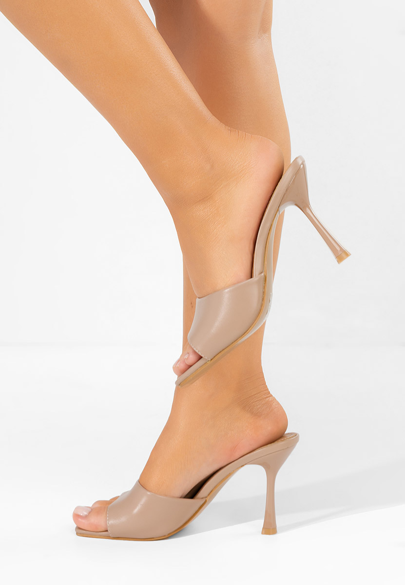 Ciabatte con tacco Eliseia V2 cachi