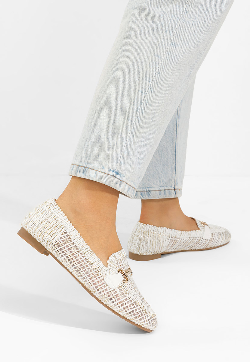 Mocassini da donna Cameilia bianchi