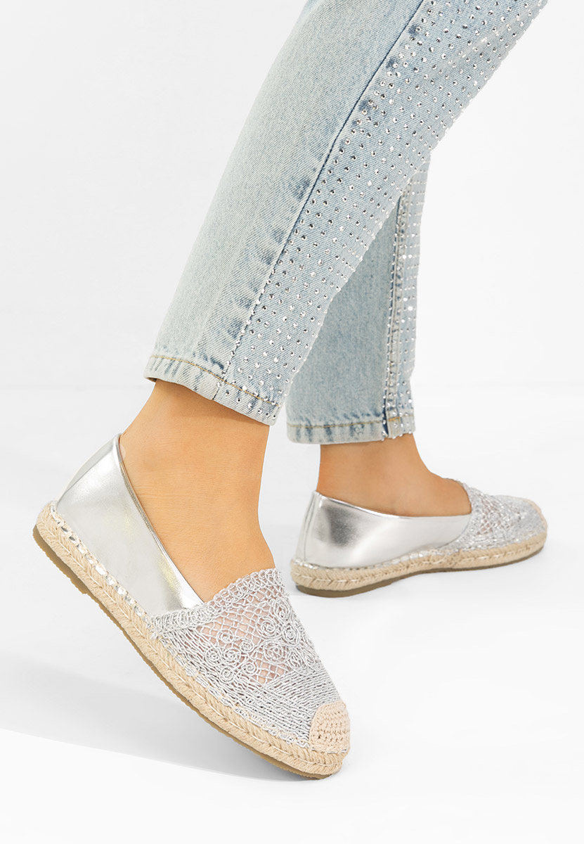 Espadrillas donna Thaisa argento