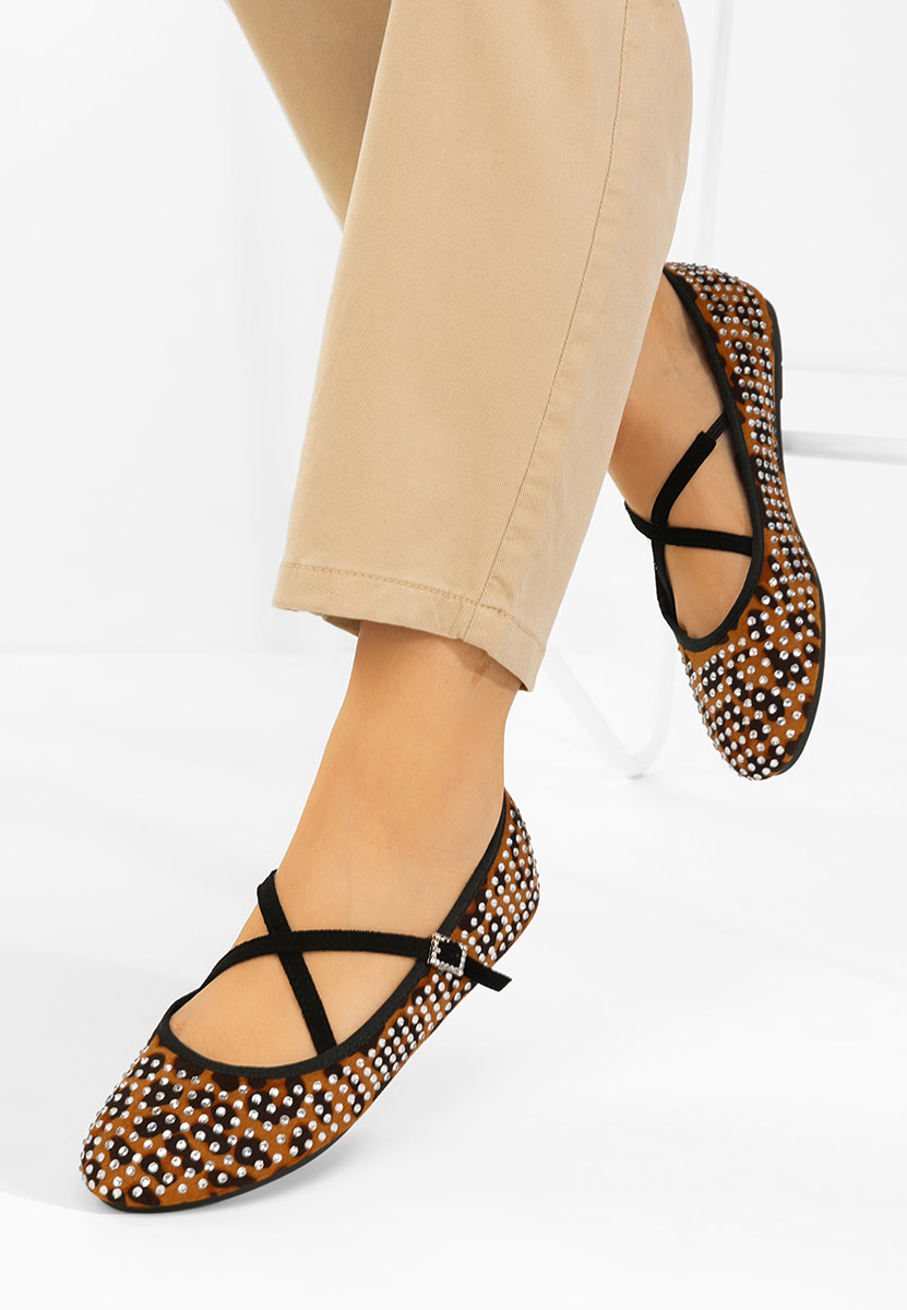 Ballerine con cinturino Karemy leopardi