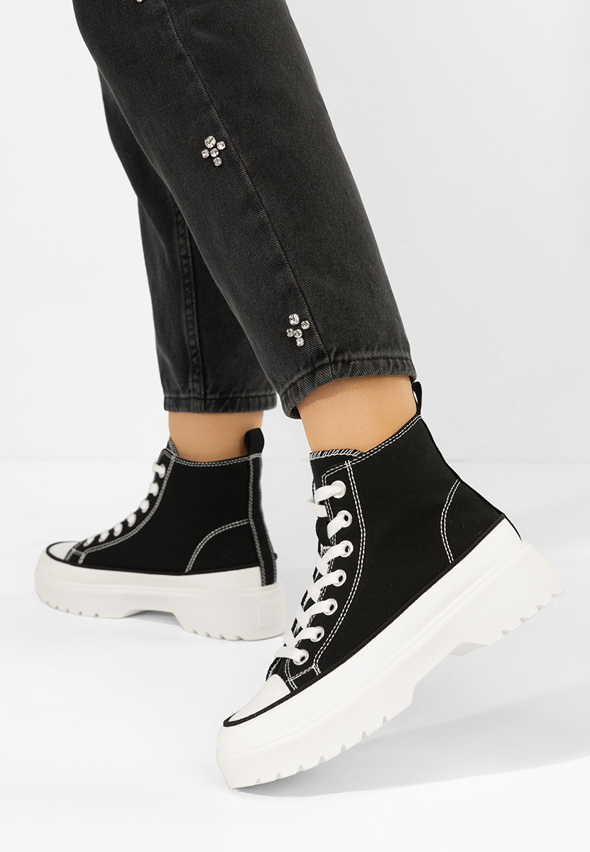 Scarpe da ginnastica High-Top Fiorela nero