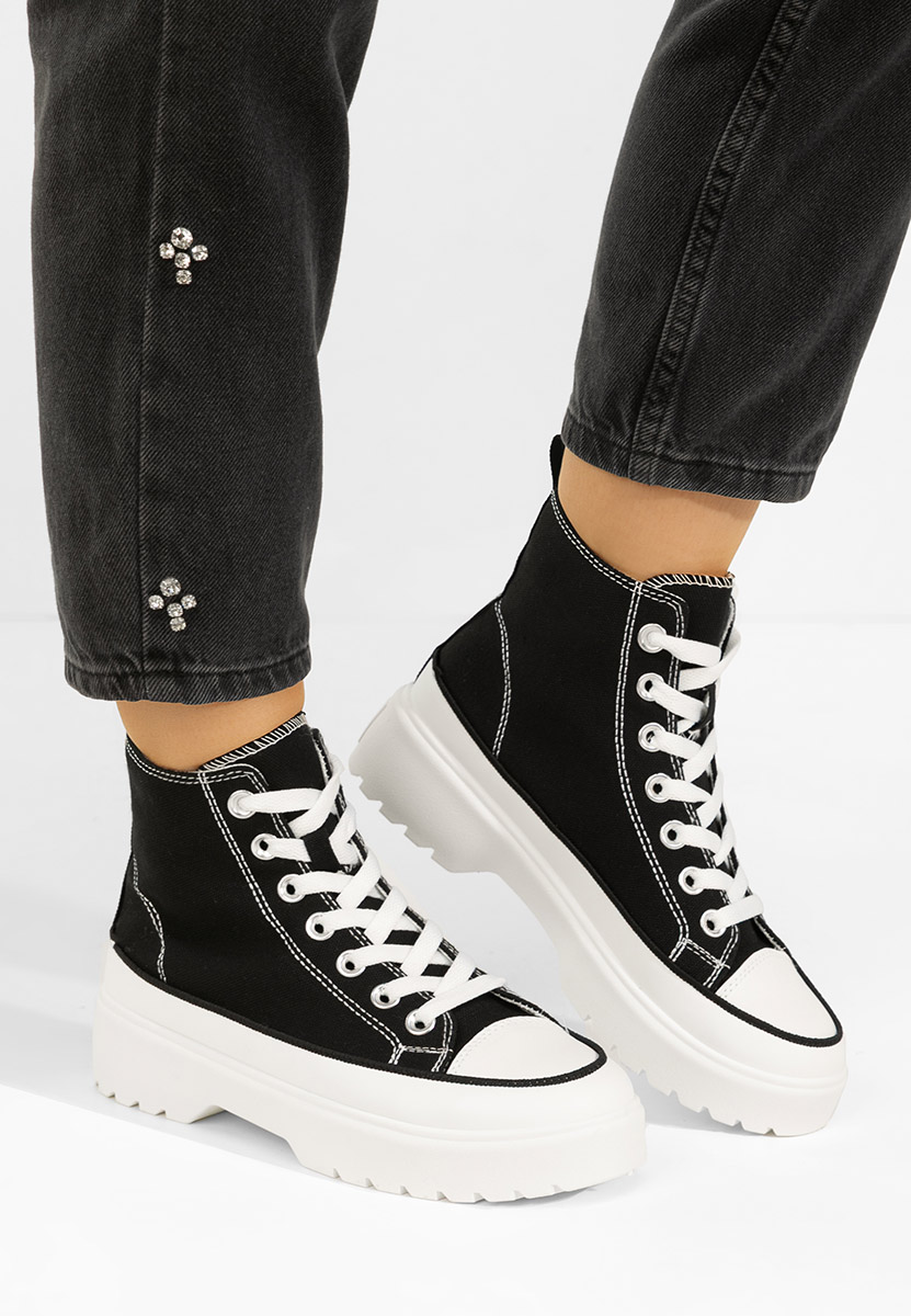 Scarpe da ginnastica High-Top Fiorela nero