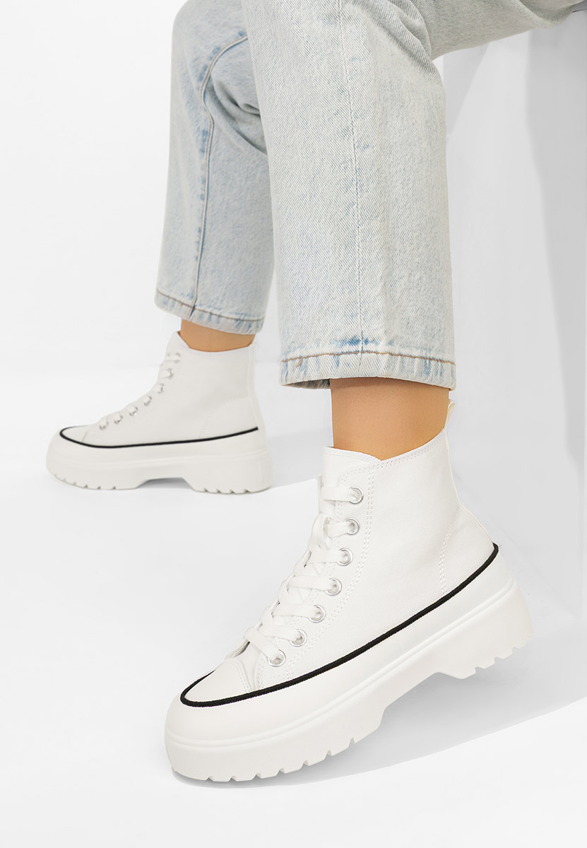 Scarpe da ginnastica High-Top Fiorela bianchi