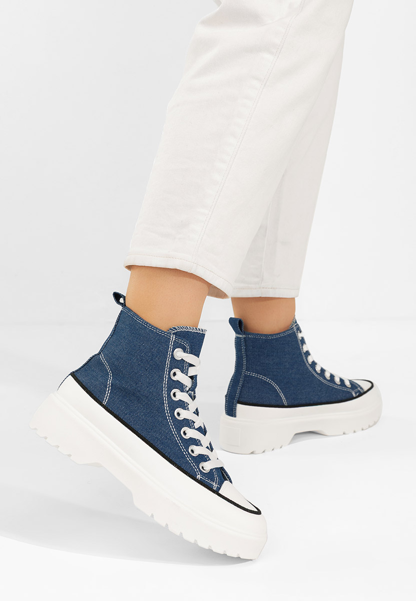 Scarpe da ginnastica High-Top Fiorela denim