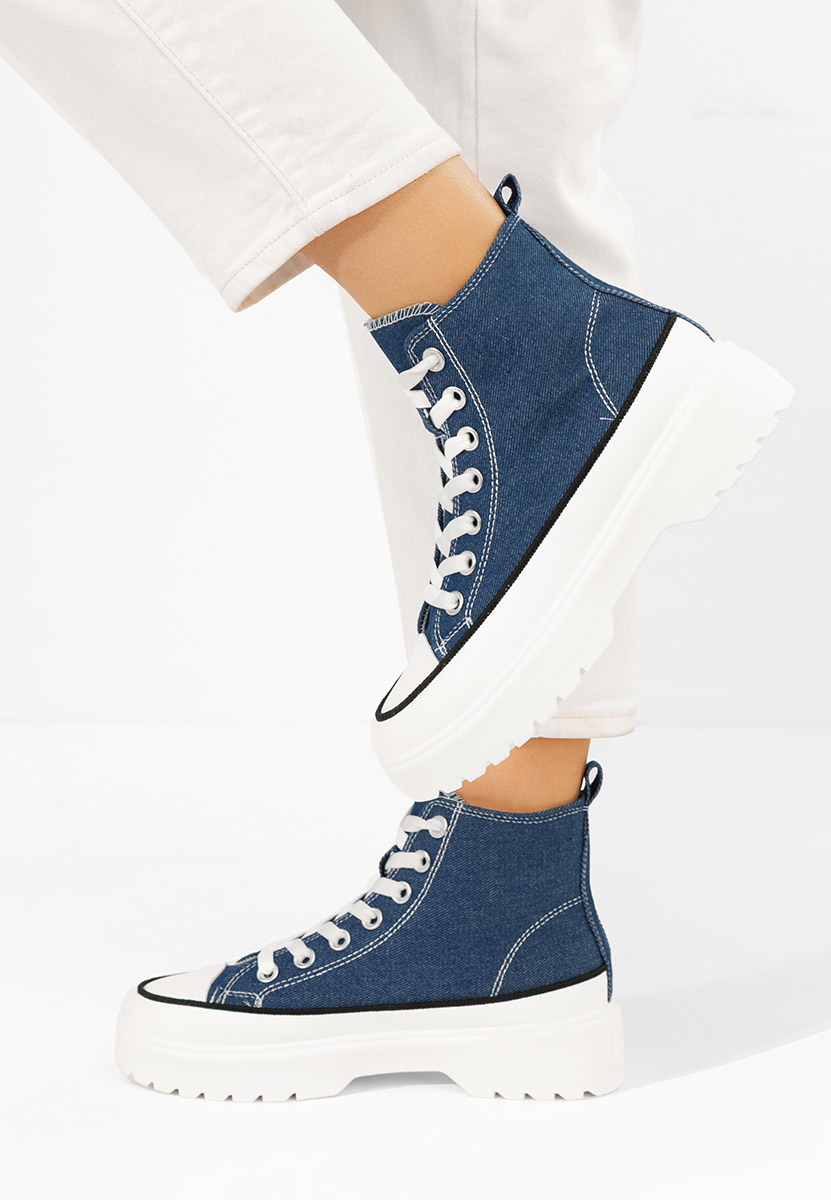 Scarpe da ginnastica High-Top Fiorela denim