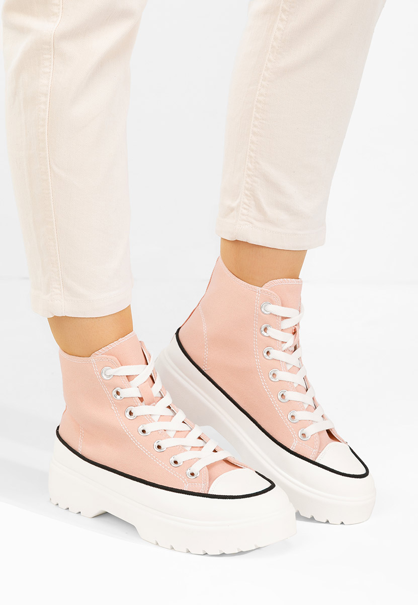 Scarpe da ginnastica High-Top Fiorela rosa