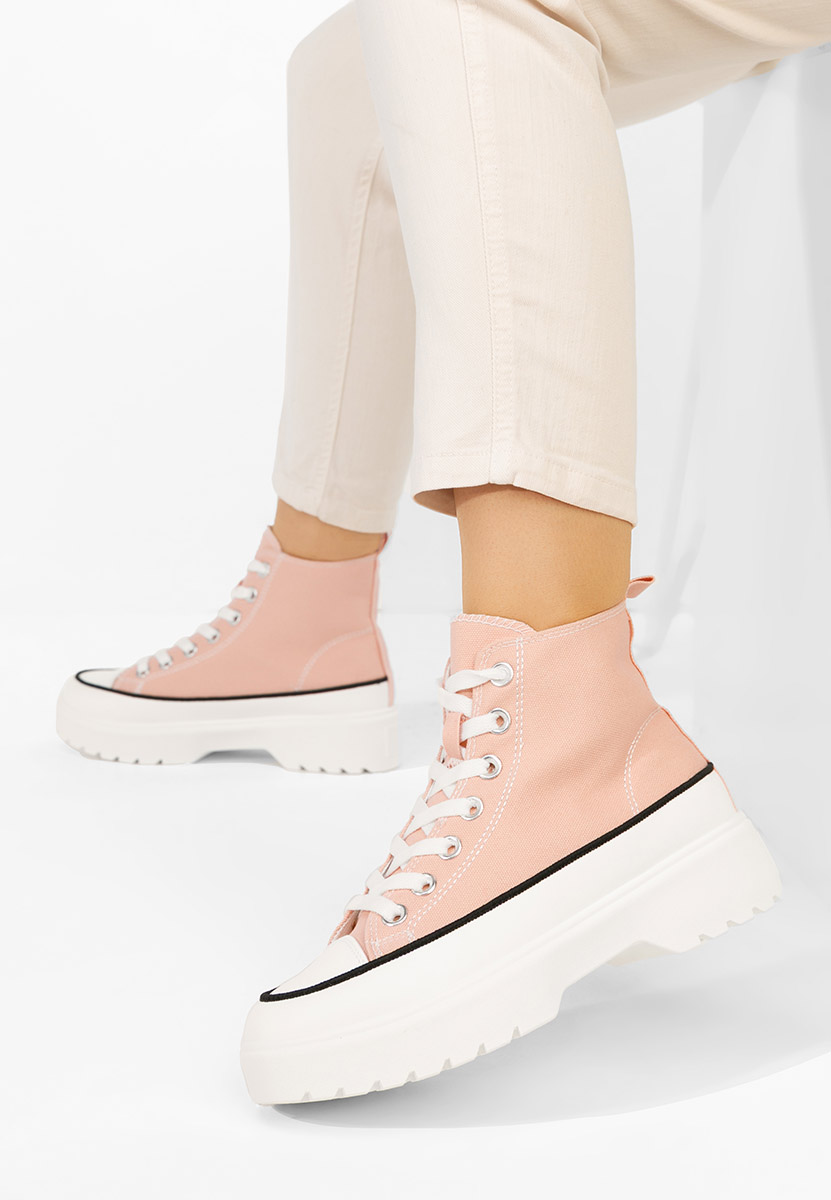Scarpe da ginnastica High-Top Fiorela rosa