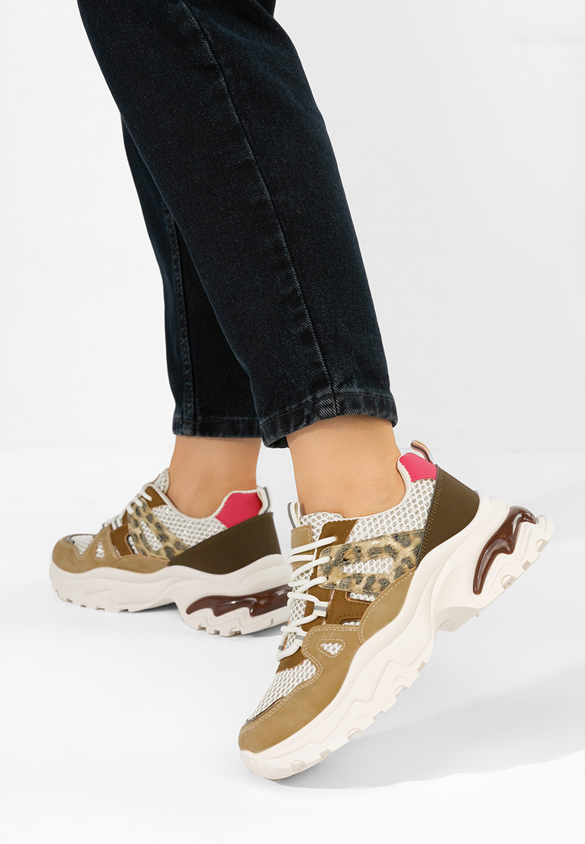 Sneakers con plateau Kiria cachi