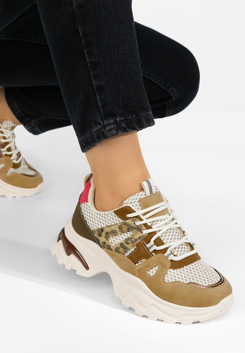 Sneakers con plateau Kiria cachi