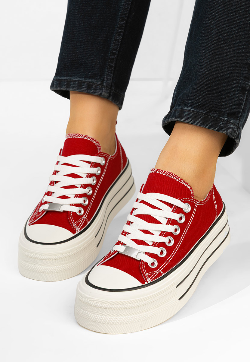 Scarpe da ginnastica con piattaforma Kimala rosso