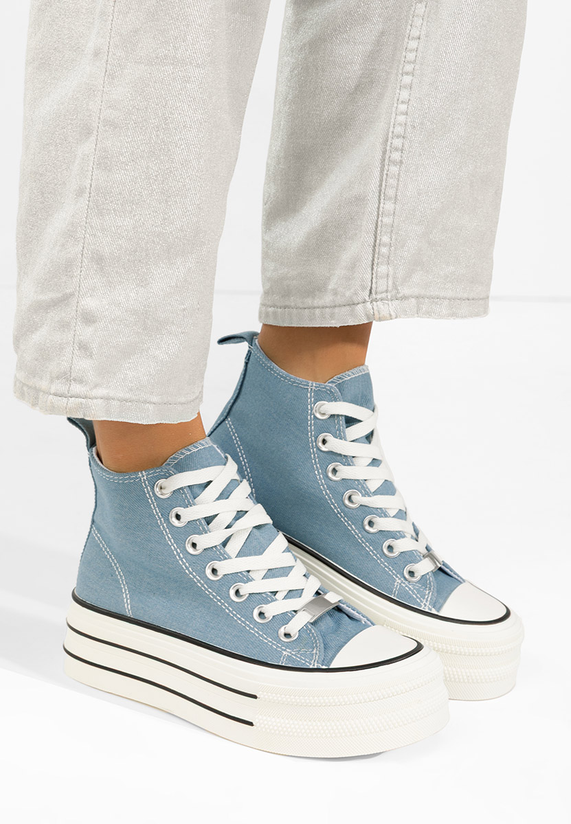 Scarpe da ginnastica con piattaforma Kimala V3 denim