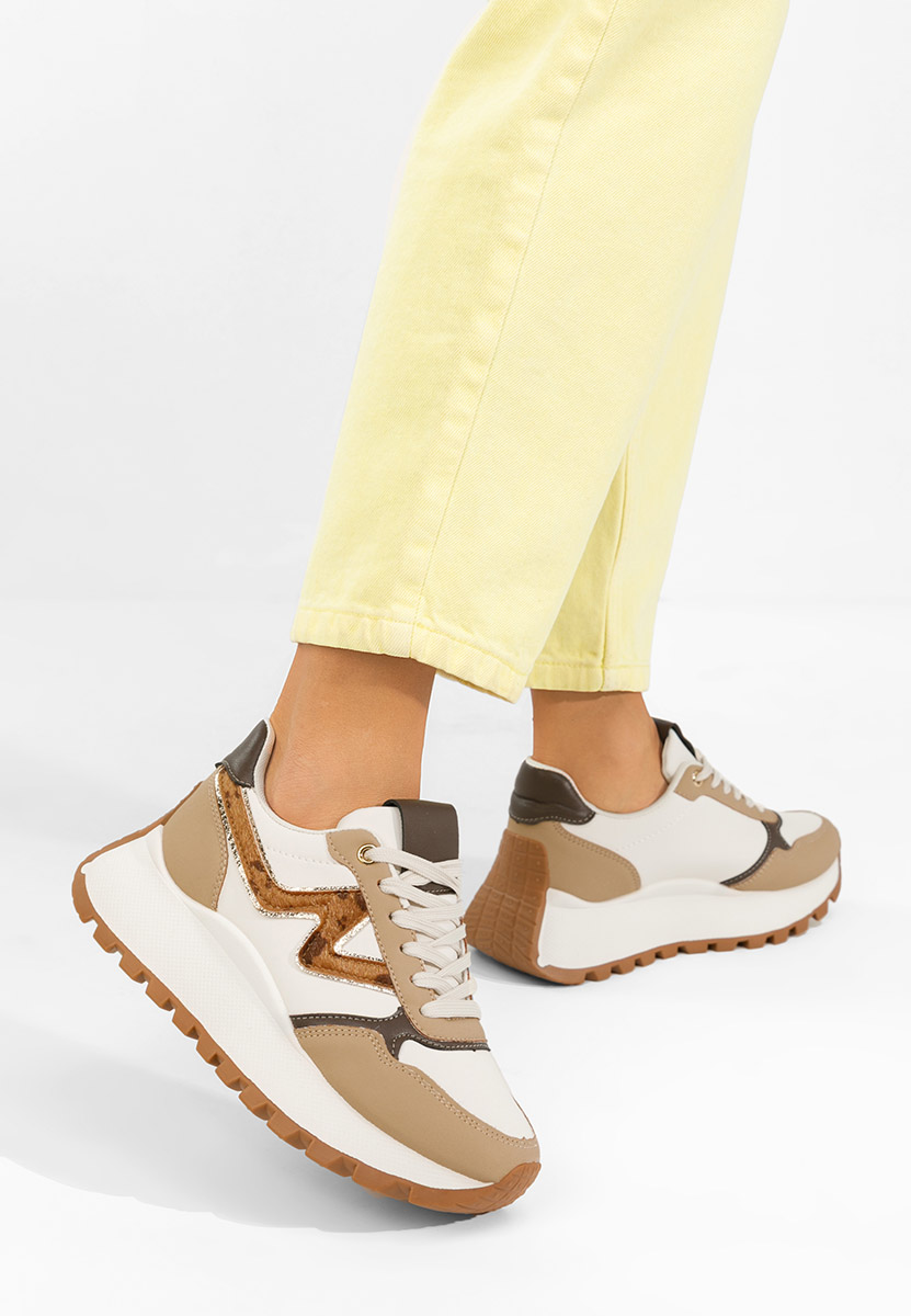 Sneakers con plateau Catrinela cachi