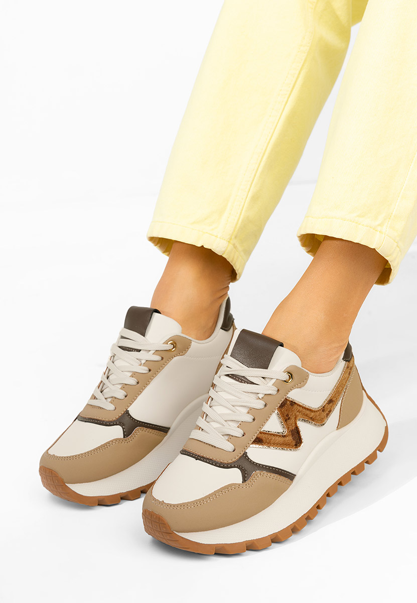 Sneakers con plateau Catrinela cachi