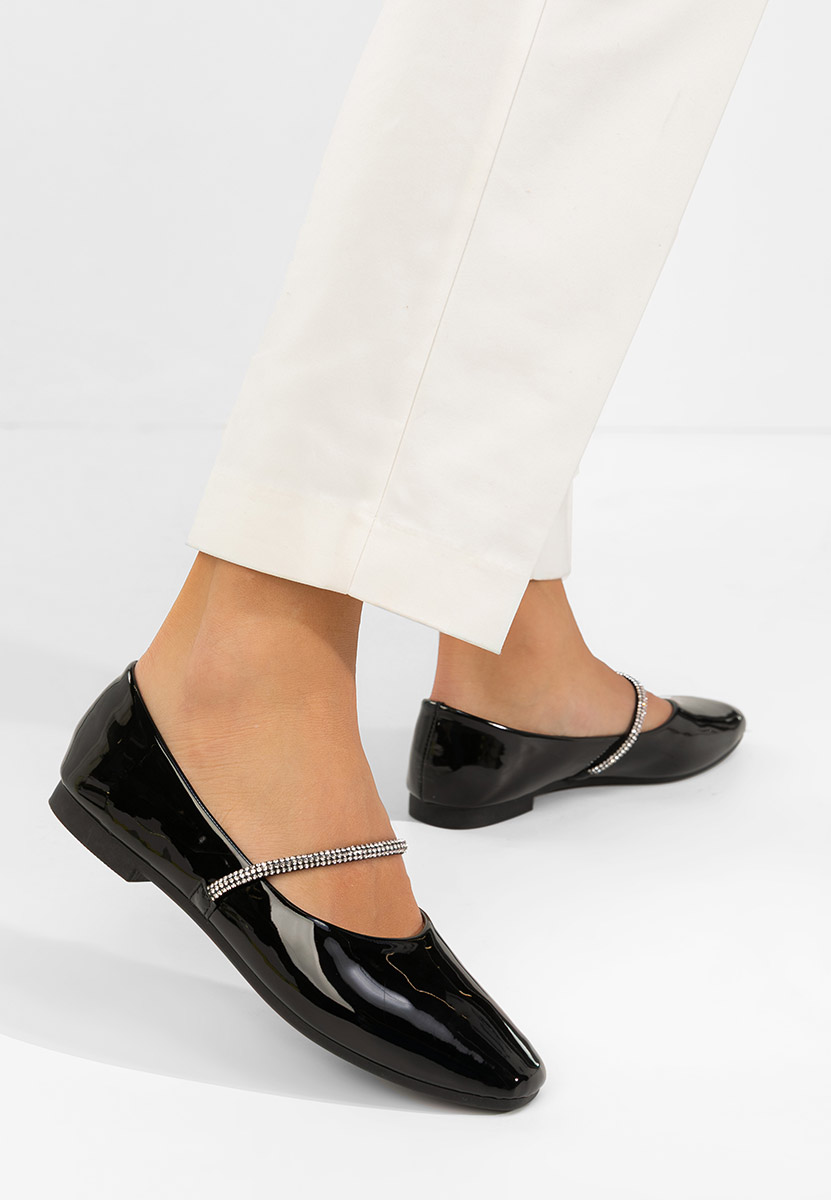 Ballerine con cinturino Elissea nero