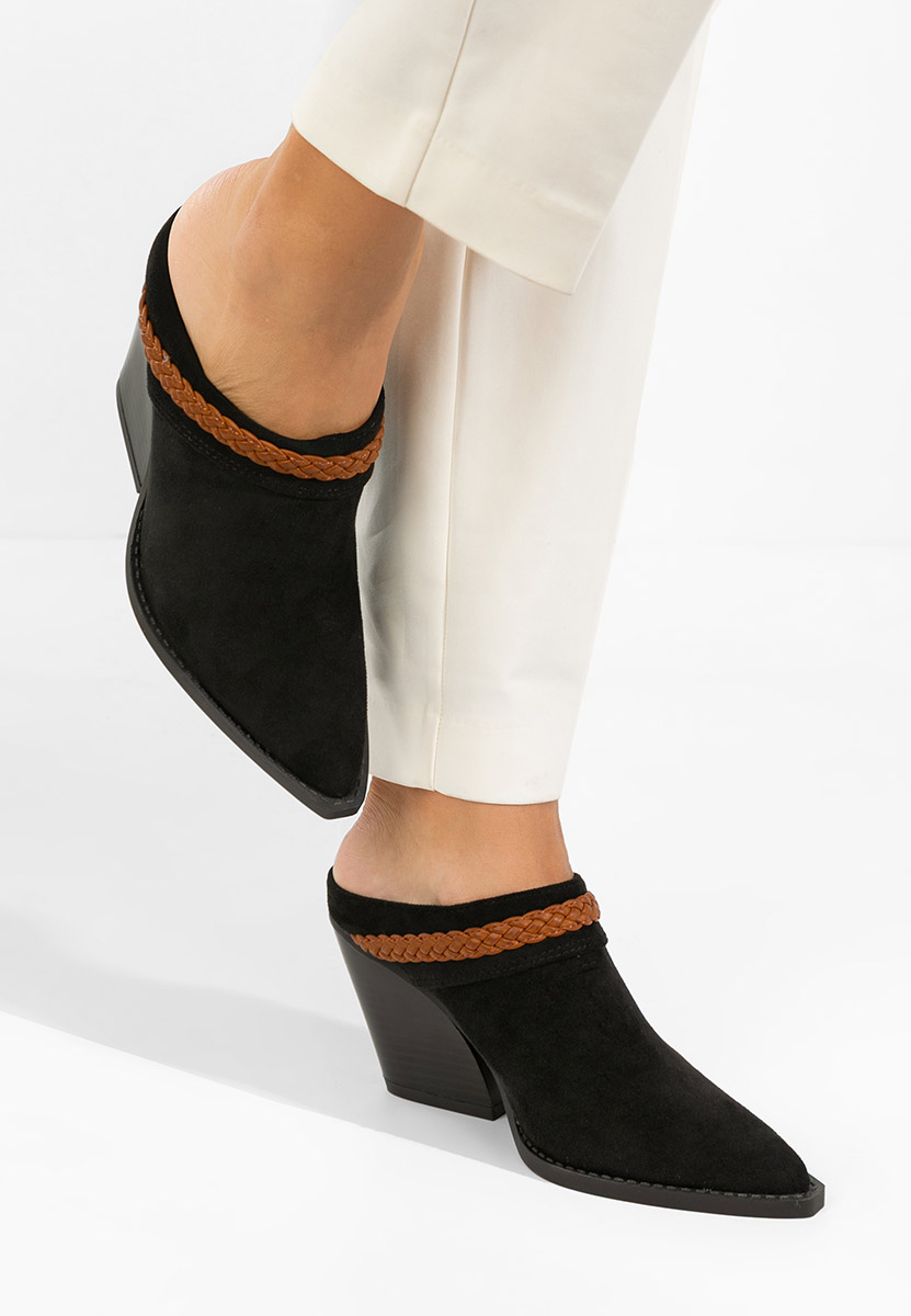 Zoccoli con tacco Marlenia nero