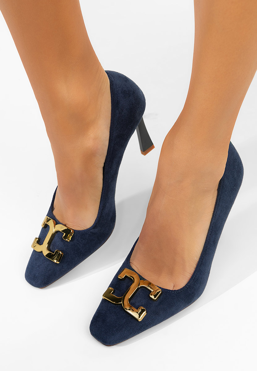 Décolleté tacco a spillo Cenia blu marine