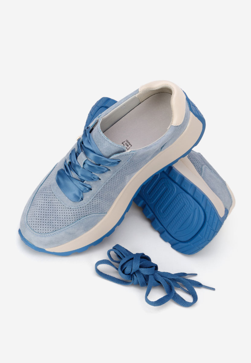 Sneakers con plateau Densia blu