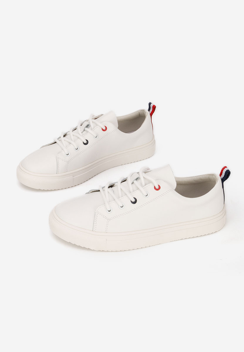 Scarpe basse donna pelle Cataleia bianchi